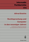 Cover: Rechtsprechung und Computer in den neunziger Jahren - Springer