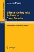 Cover: Elliptic Boundary Value Problems on Corner Domains - Springer