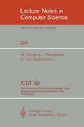 Cover: ICDT '88 - Springer