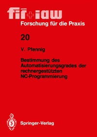 Abbildung von: Bestimmung des Automatisierungsgrades der rechnergestützten NC-Programmierung - Springer