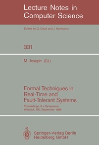 Enlarge image Cover: Formal Techniques in Real-Time and Fault-Tolerant Systems - Springer