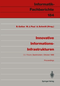 Enlarge image Cover: Innovative Informations-Infrastrukturen - Springer