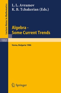 Enlarge image Cover: Algebra. Some Current Trends - Springer
