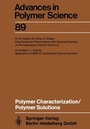 Cover: Polymer Characterization/Polymer Solutions - Springer