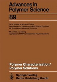 Enlarge image Cover: Polymer Characterization/Polymer Solutions - Springer