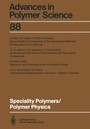 Cover: Speciality Polymers/Polymer Physics - Springer