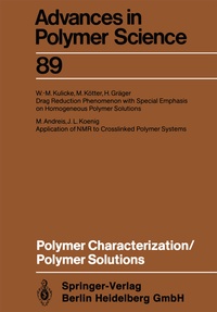 Enlarge image Cover: Polymer Characterization/Polymer Solutions - Springer
