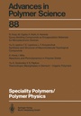 Cover: Speciality Polymers/Polymer Physics - Springer