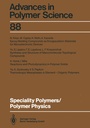 Cover: Speciality Polymers/Polymer Physics - Springer