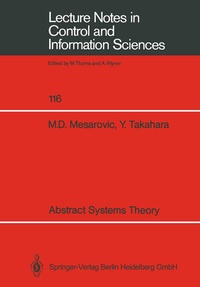 Enlarge image Cover: Abstract Systems Theory - Springer