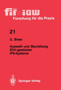 Abbildung von: Auswahl und Beurteilung EDV-gestützter IPS-Systeme - Springer