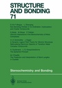 Cover: Stereochemistry and Bonding - Springer