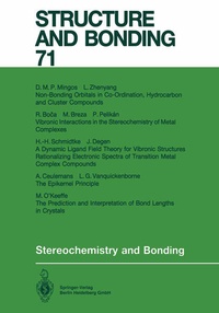 Enlarge image Cover: Stereochemistry and Bonding - Springer