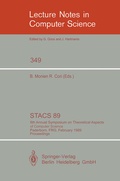 Cover: STACS 89 - Springer