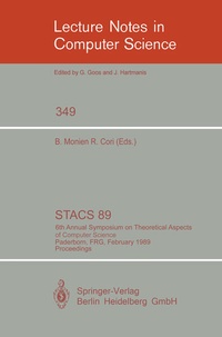 Enlarge image Cover: STACS 89 - Springer