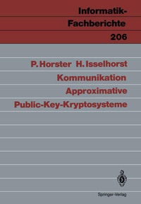 Enlarge image Cover: Approximative Public-Key-Kryptosysteme - Springer
