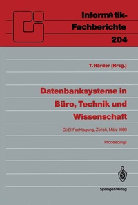 Abbildung von: Datenbanksysteme in Büro, Technik und Wissenschaft - Springer