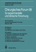 Cover: 106. Kongre&szlig; der Deutschen Gesellschaft f&uuml;r Chirurgie M&uuml;nchen, 29. M&auml;rz - 1. April 1989 - Springer