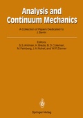 Cover: Analysis and Continuum Mechanics - Springer