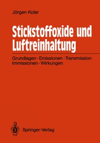 Abbildung von: Stickstoffoxide und Luftreinhaltung - Springer