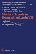 Cover: Modern Trends in Human Leukemia VIII - Springer