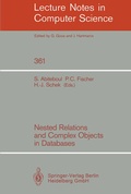 Cover: Nested Relations and Complex Objects in Databases - Springer
