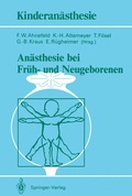 Cover: An&auml;sthesie bei Fr&uuml;h- und Neugeborenen - Springer