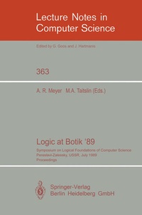 Enlarge image Cover: Logic at Botik '89 - Springer