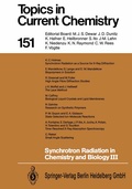 Cover: Synchrotron Radiation in Chemistry and Biology III - Springer