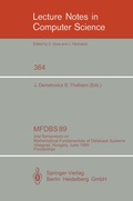 Cover: MFDBS 89 - Springer
