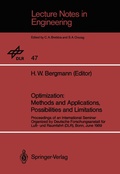 Cover: Optimization: Methods and Applications, Possibilities and Limitations - Springer