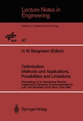 Cover: Optimization: Methods and Applications, Possibilities and Limitations - Springer