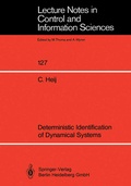 Cover: Deterministic Identification of Dynamical Systems - Springer