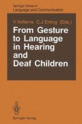 Cover: From Gesture to Language in Hearing and Deaf Children - Springer