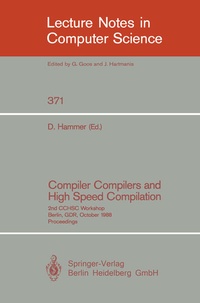 Enlarge image Cover: Compiler Compilers and High Speed Compilation - Springer