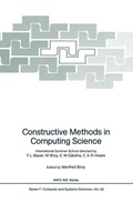 Cover: Constructive Methods in Computing Science - Springer