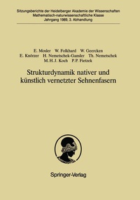 Abbildung von: Strukturdynamik nativer und künstlich vernetzter Sehnenfasern - Springer