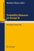 Cover: Probability Measures on Groups IX - Springer