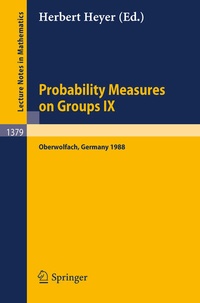 Enlarge image Cover: Probability Measures on Groups IX - Springer