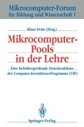 Cover: Mikrocomputer-Pools in der Lehre - Springer