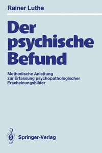 Abbildung von: Der psychische Befund - Springer