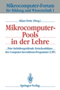 Cover: Mikrocomputer-Pools in der Lehre - Springer