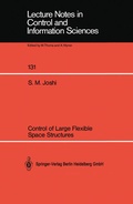 Cover: Control of Large Flexible Space Structures - Springer