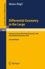 Cover: Differential Geometry in the Large - Springer
