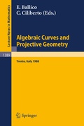 Cover: Algebraic Curves and Projective Geometry - Springer