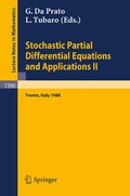 Cover: Stochastic Partial Differential Equations and Applications II - Springer