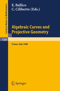 Abbildung von: Algebraic Curves and Projective Geometry - Springer
