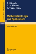 Cover: Mathematical Logic and Applications - Springer