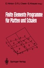Cover: Finite Elemente Programme für Platten und Schalen - Springer