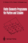 Cover: Finite Elemente Programme f&uuml;r Platten und Schalen - Springer